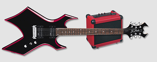 Red Bevel BC Rich Warlock Guitar Pack
